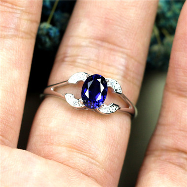 TANZANITE STERLING SILVER RING - CHANEL